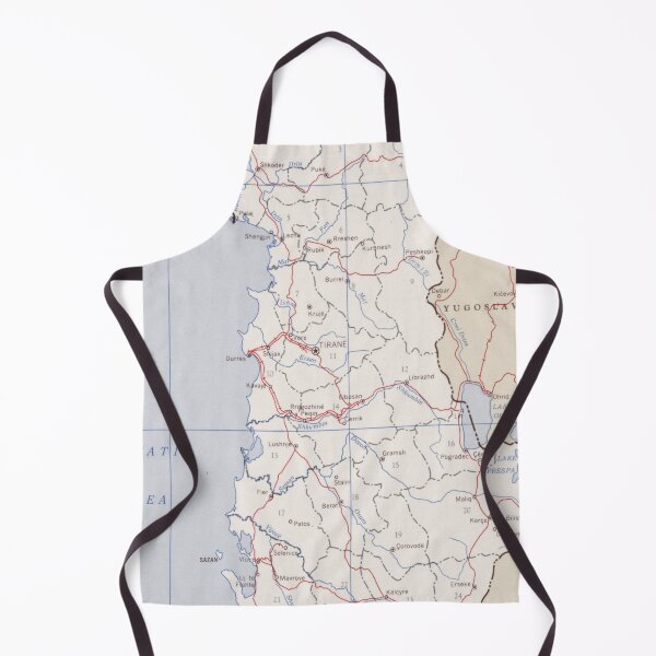 Item preview, Albania Map (1962) Vintage Albanian Atlas designed and sold by BravuraMedia.