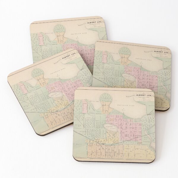 Item preview, Old Albert Lea MN Map (1874) Vintage Minnesota City Atlas designed and sold by BravuraMedia.