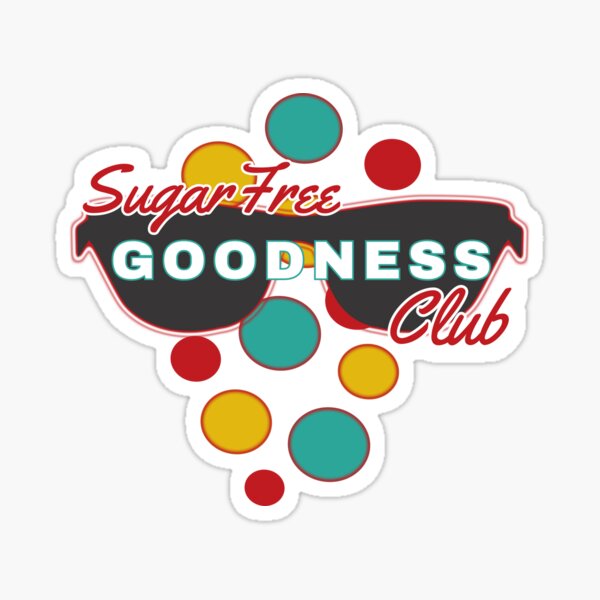 Sugar Free Goodness Club | Colorful Dot Accessories |Fun | Expressive Sticker