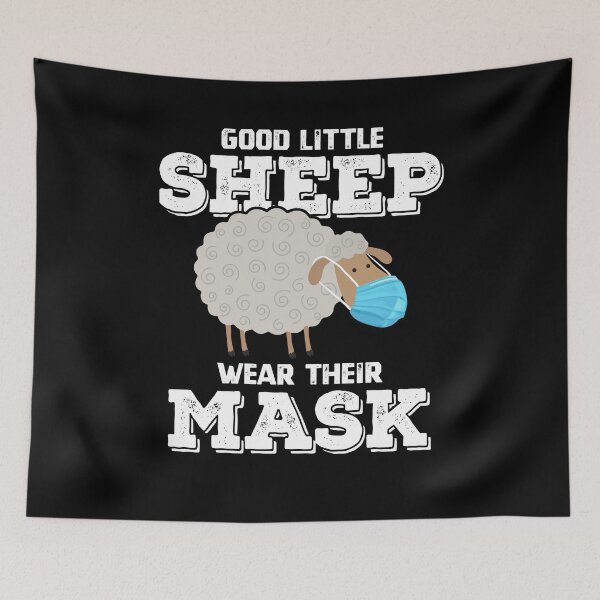 Item preview, Good Little Sheep Wear Their Mask Funny Saying designed and sold by Dressed For  Duty.