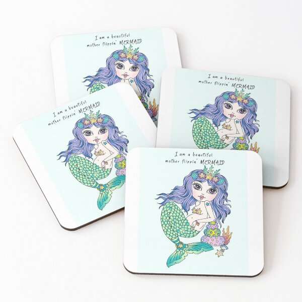 Item preview, Mother Flippin' Mermaid designed and sold by ChubbyMermaid.