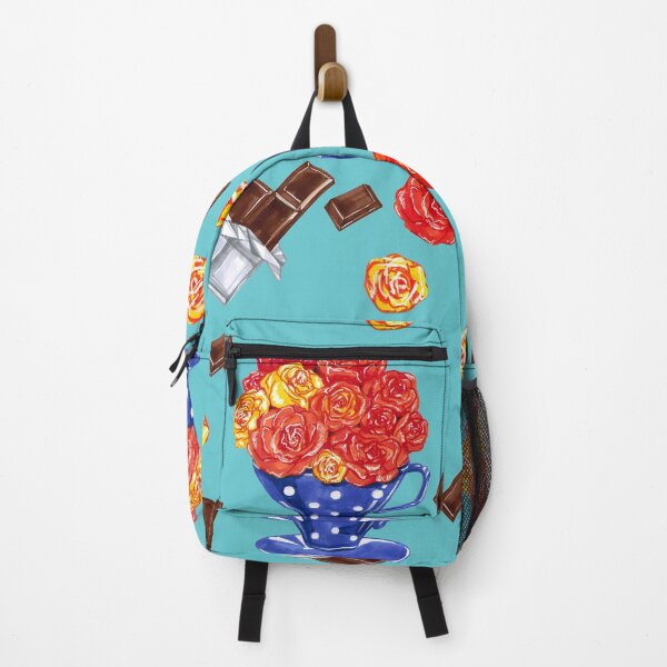 Item preview, Copy of Roses in a blue cup with chocolate. Romantic breakfast. designed and sold by Colibri77.