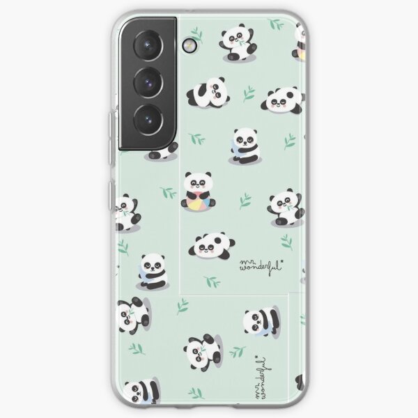 Cute panda teddy  Samsung Galaxy Soft Case