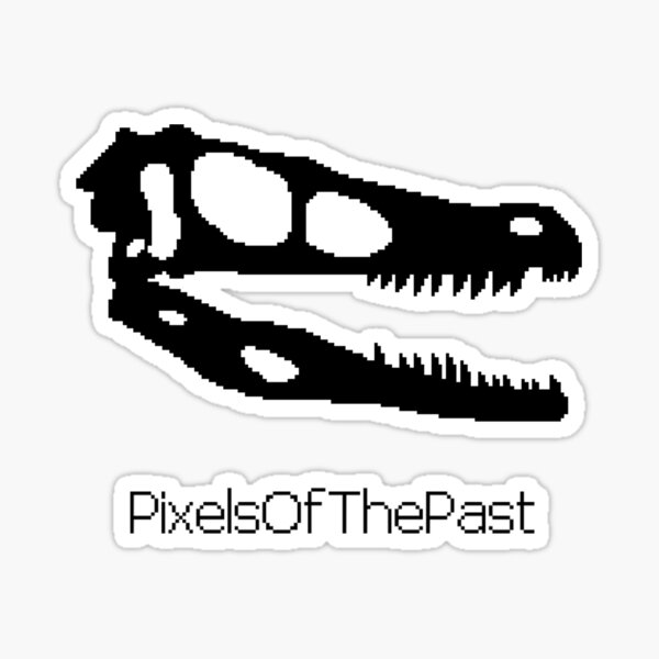 Item preview, PixelsOfThePast Velociraptor Logo designed and sold by PixelsOfThePast.