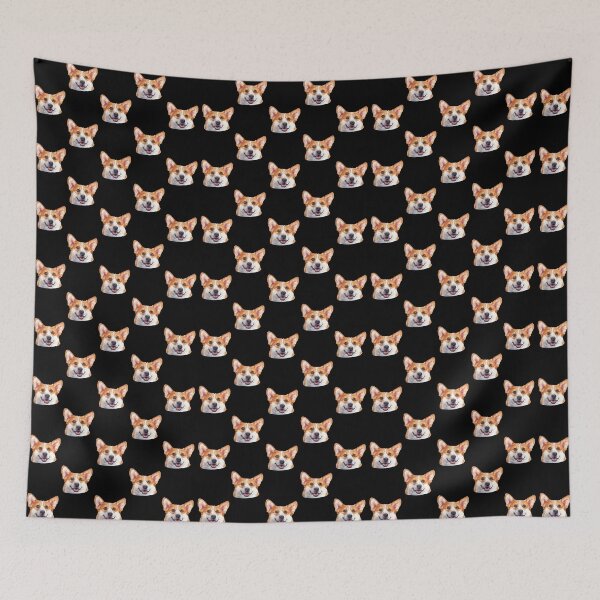 Item preview, pembroke welsh corgi funny cute face mask gift designed and sold by alaechamlal.