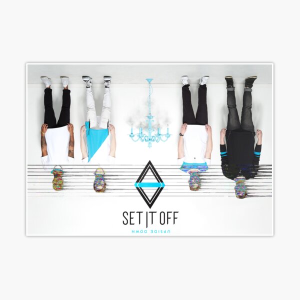 Set It Off Upside Down Logo Sticker for Sale by calamitous