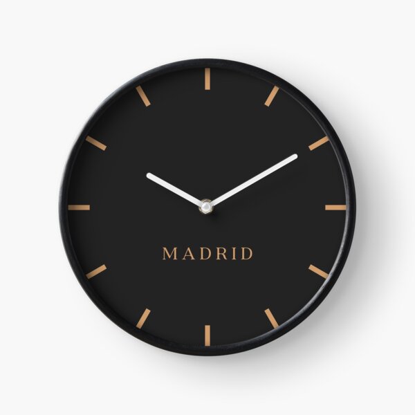 Madrid Stock Market Time Zone Newsroom Wall Clock Clock