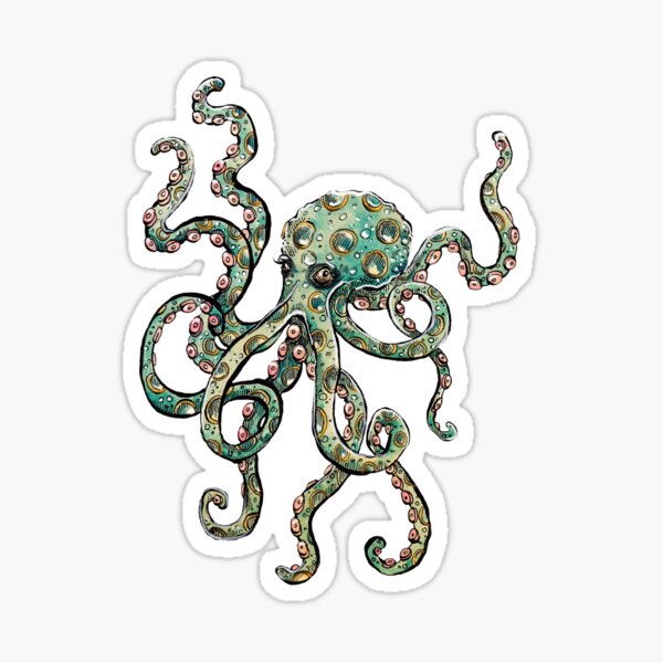 Tintenfisch Sticker