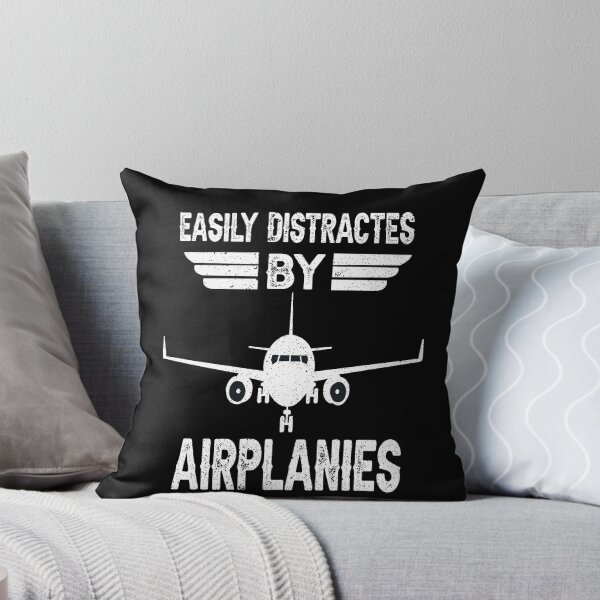 Item preview, vintage t shirts Easily Distracted By Airplanes Aviation Pilot Airplane graphic tee  designed and sold by AMZBlacKStore.