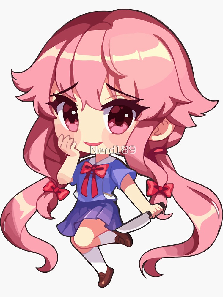 Yuno Gasai, future Diary, filler, kawaii, model Sheet, Chibi