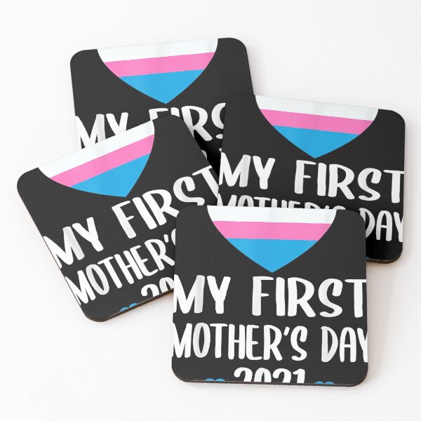Item preview, My First Mothers Day 2021 Transgender Heart LGBT Pride designed and sold by IrvingMorales.