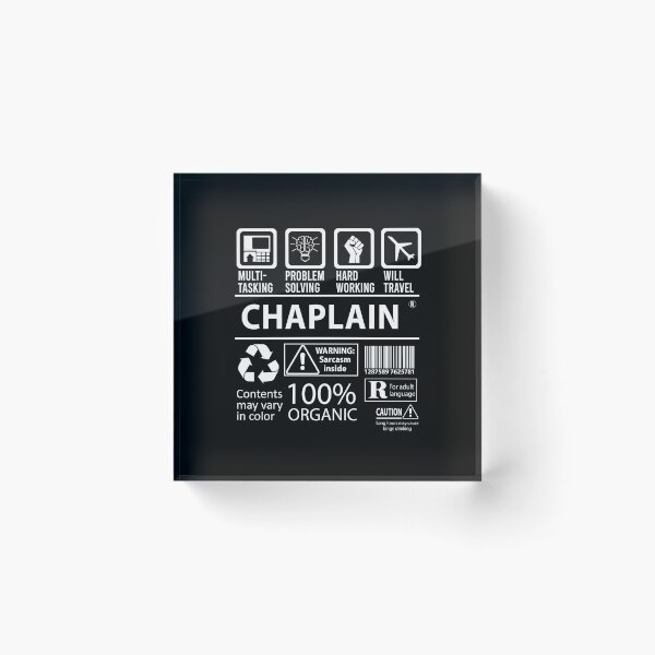 Item preview, Chaplain T Shirt - Multitasking Job Gift Item Tee designed and sold by erstrudy75.