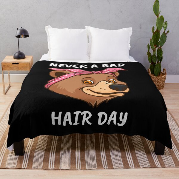 Item preview, Grizzly Bear Gift Nature Never A Bad Hair Day Grizzly Bear designed and sold by DSWShirts.