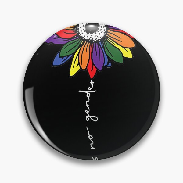 Item preview, No Gender Gay Pride Flower Rainbow Flag Proud LGBT-Q Ally designed and sold by IrvingMorales.