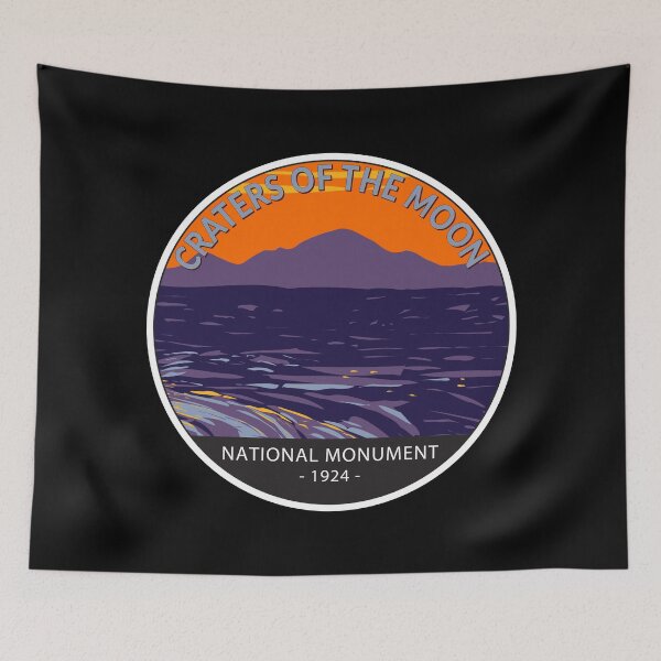 Item preview, Craters of the Moon National Monument Idaho Circle designed and sold by KrisSidDesigns.