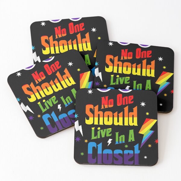 Item preview, No One Should Live In A Closet LGBT-Q Gay Pride Proud Ally designed and sold by IrvingMorales.