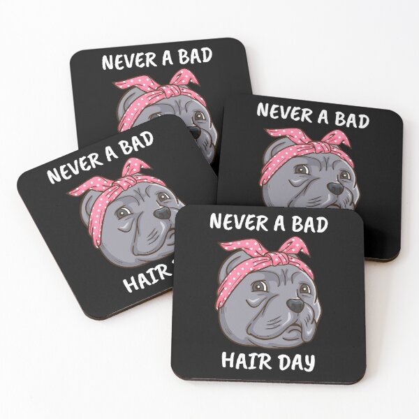 Item preview, Pitbull Dog Owner Women Never A Bad Hair Day designed and sold by DSWShirts.