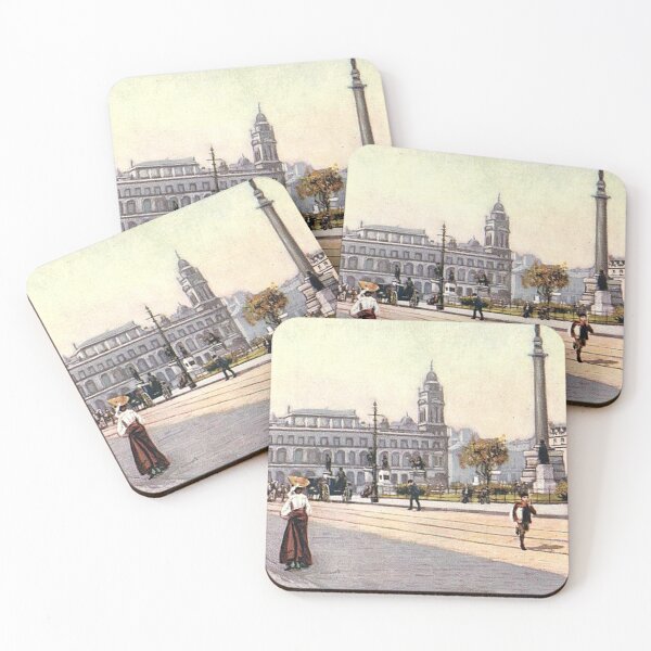 Item preview, Vintage Illustration of George Square, Glasgow designed and sold by yourscotland.