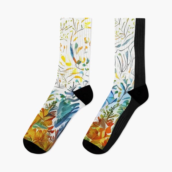 Item preview, Forest, trees, firs, conifers, birches, floral pattern on a light watercolor, cool cute Mask designed and sold by Collagedream.