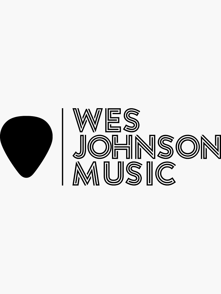 Thumbnail 3 of 3, Sticker, Wes Johnson Music designed and sold by wesjohnsonmusic.