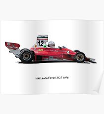 Ferrari 312 Nikki Lauda Poster