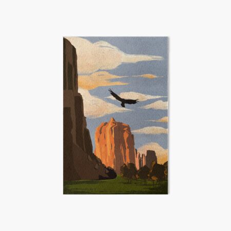 Monument Valley Eagle Art Board Print