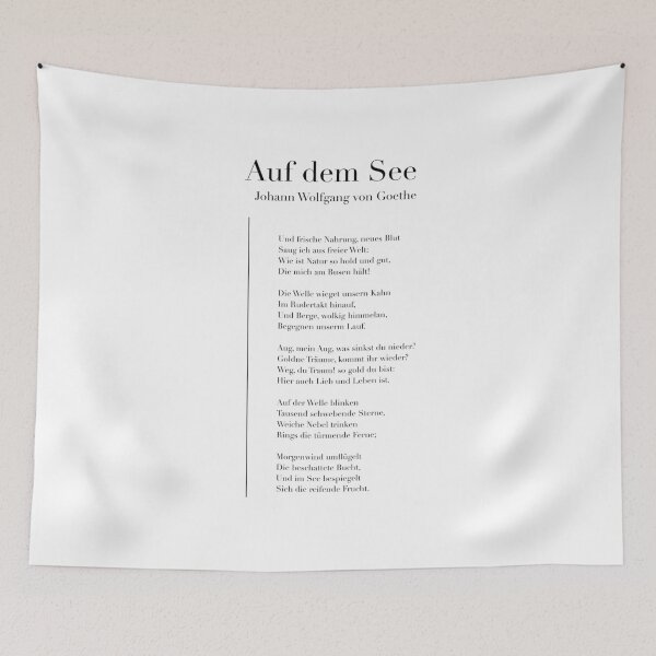 Item preview, Auf dem See von Johann Wolfgang von Goethe designed and sold by wisemagpie.