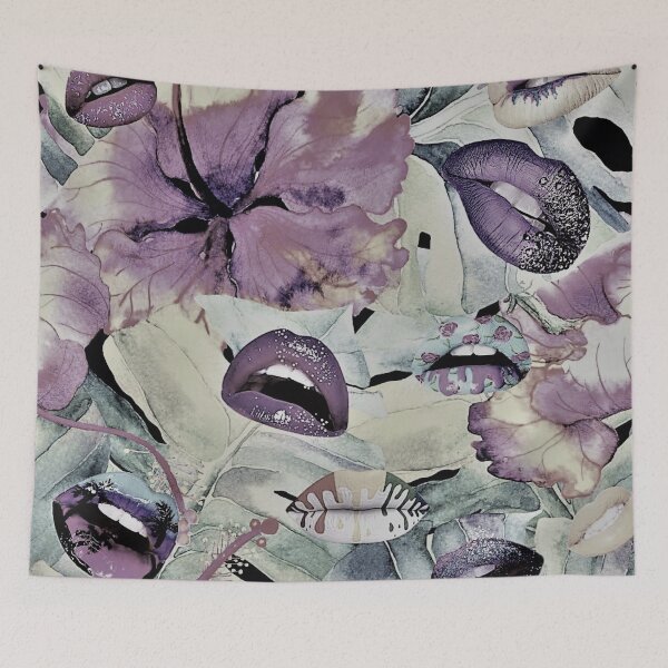Item preview, Floral Lips Mauves designed and sold by Minxylynx4.