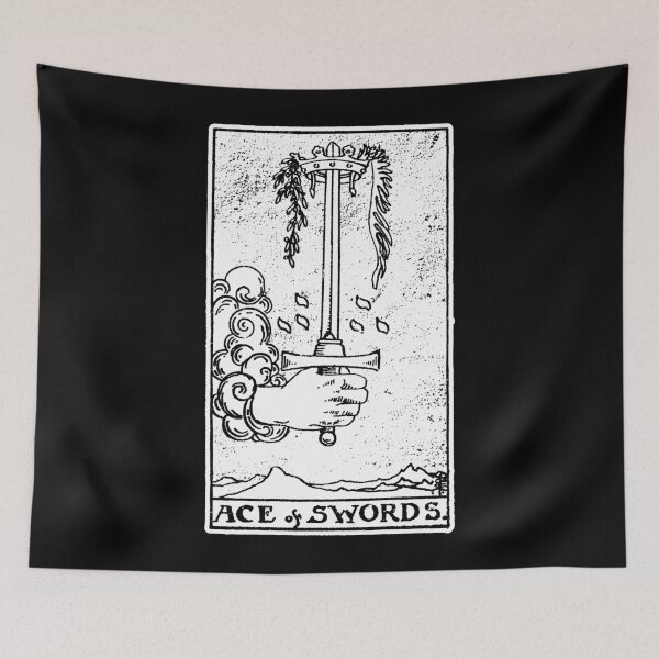 Item preview, Ace of Swords - Tarot Card - Major Arcana - fortune telling - occult designed and sold by createdezign.