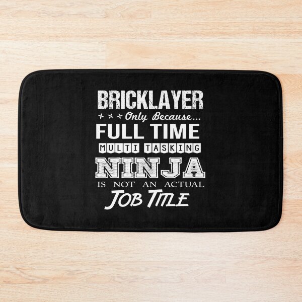 Item preview, Bricklayer T Shirt - Multitasking Ninja Job Gift Item Tee designed and sold by zubakbrita.