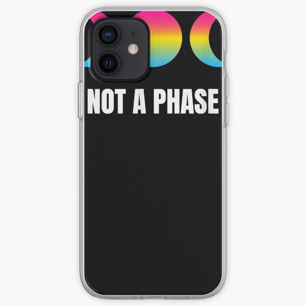 Not A Phase Moon Luna Pansexual Pride Pan Flag LGBT Equality iPhone Soft Case