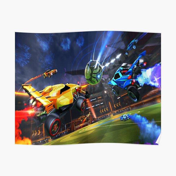 Rocket Soccer Car Poster