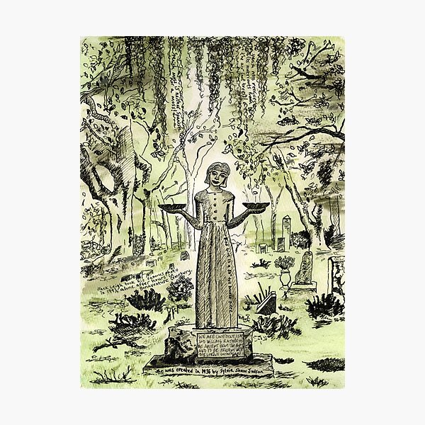Item preview, Bird Girl of Bonaventure Cemetery designed and sold by TamaraGarvey.