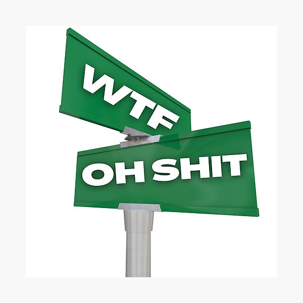 Item preview, Corner Of WTF And Oh Shit designed and sold by CyberVinnie.