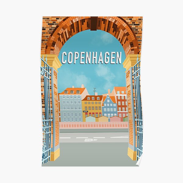 Copenhagen Travel Poster Art Print Poster