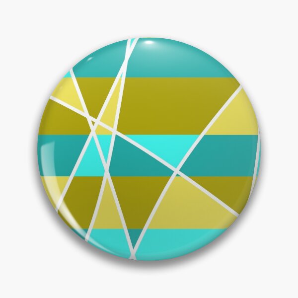 Item preview, Geometric striped design, gold and blue. designed and sold by tropicalhen133.