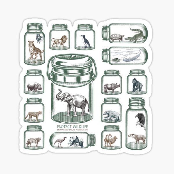 Item preview, Protect Wildlife - Endangered Species Preservation  designed and sold by Paula Belle Flores.