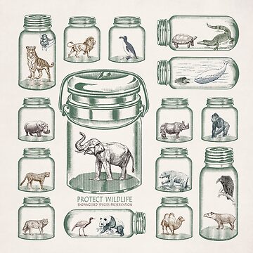 Artwork thumbnail, Protect Wildlife - Endangered Species Preservation by Paula Belle Flores