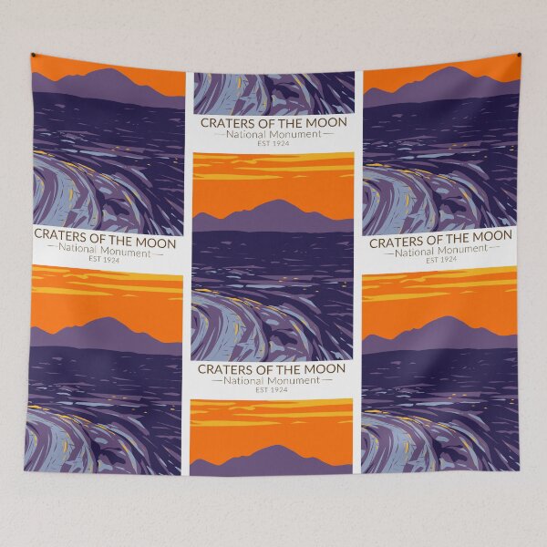 Item preview, Craters of the Moon National Monument Idaho Vintage designed and sold by KrisSidDesigns.