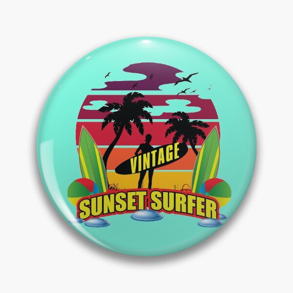 Artikelvorschau, VINTAGE SONNENUNTERGANG SURFER entworfen und verkauft von RIGHTCHUS.
