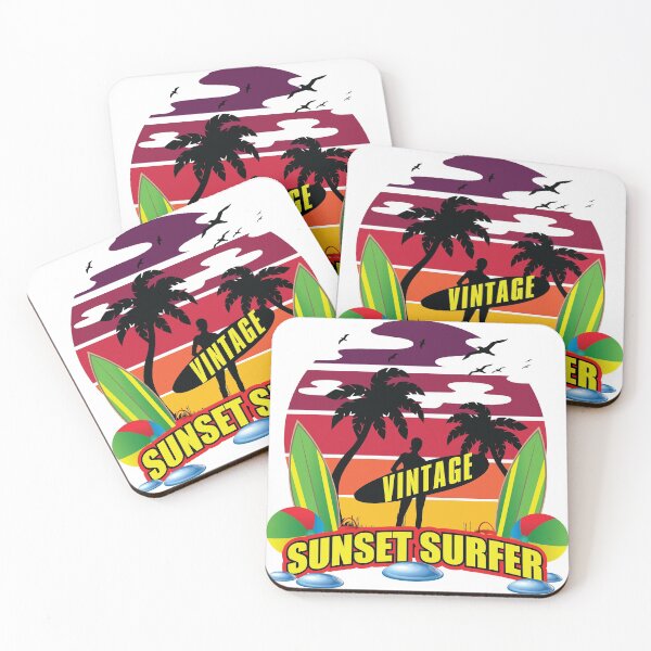 Item preview, VINTAGE SUNSET SURFER designed and sold by RIGHTCHUS.