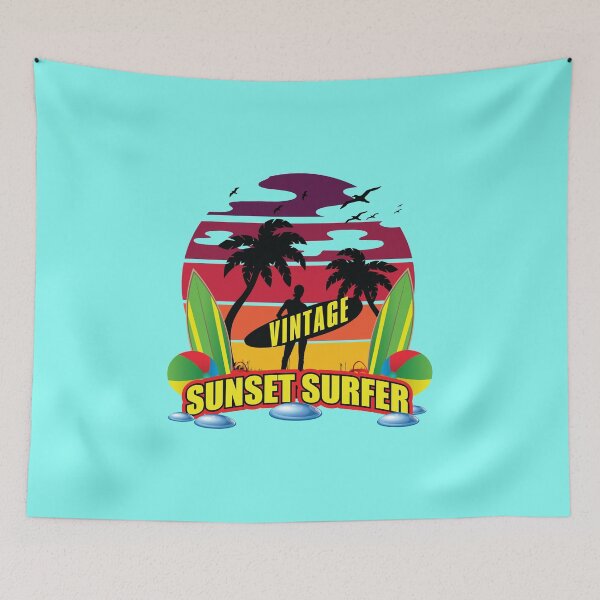 Item preview, VINTAGE SUNSET SURFER designed and sold by RIGHTCHUS.