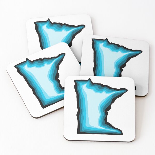 Item preview, Blue Abstract Minnesota MN designed and sold by hopecope.
