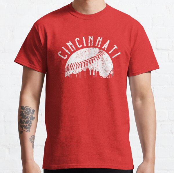 Vintage 80s Cincinnati Reds T Shirt Tee Baseball MLB Ohio OH 