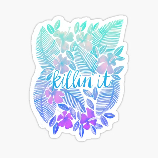 Item preview, Killin' It – Turquoise + Lavender Ombré designed and sold by Cat Coquillette.
