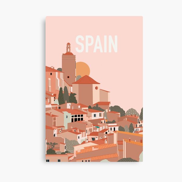 Spain Travel Poster Art Print Canvas Print