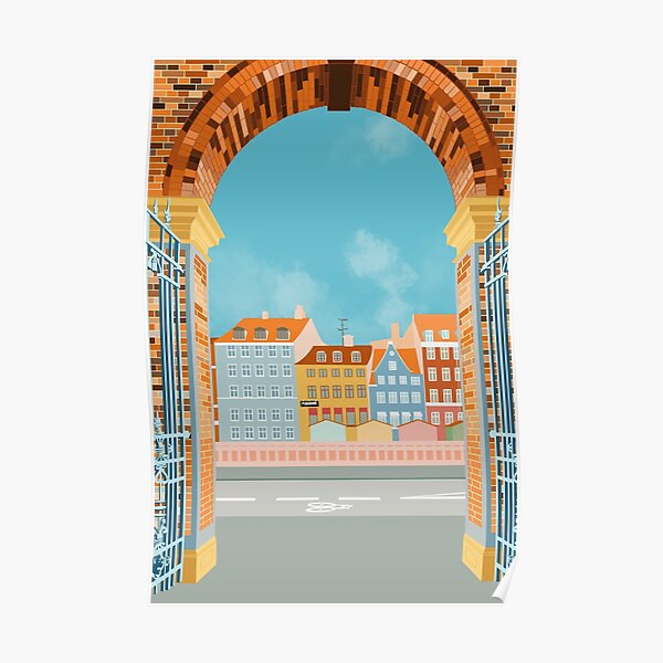 Copenhagen Travel Poster Art Print Poster