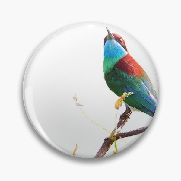 Item preview, The blue-throated bee-eater has chestnut red or chocolate color from the top to the upper back designed and sold by zenger2021.