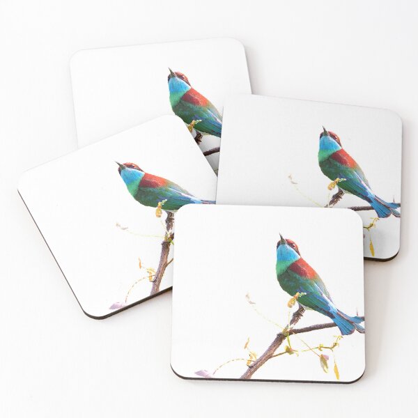 Item preview, The blue-throated bee-eater has chestnut red or chocolate color from the top to the upper back designed and sold by zenger2021.