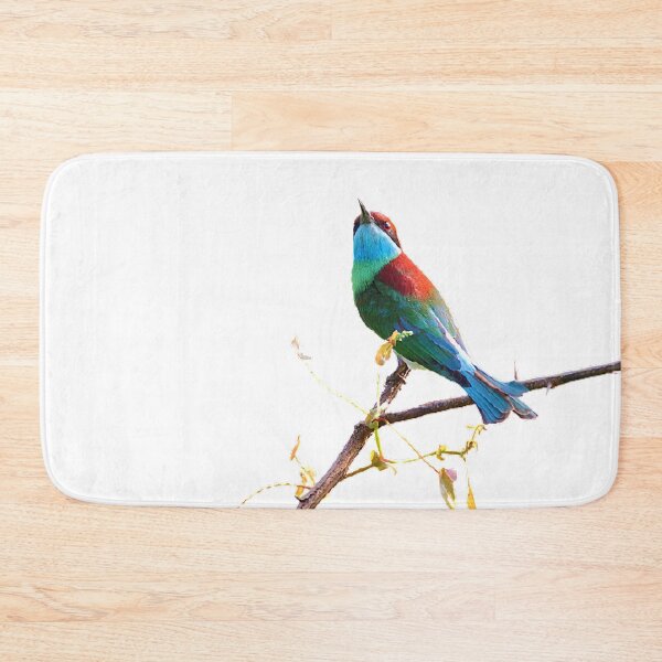 Item preview, The blue-throated bee-eater has chestnut red or chocolate color from the top to the upper back designed and sold by zenger2021.